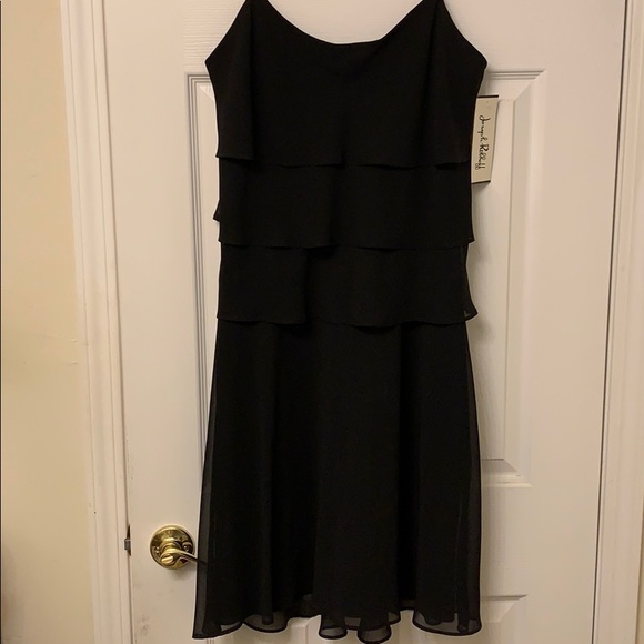 NWT Joseph Ribkoff Black Spaghetti  Dress. Size:10 - Picture 4 of 8